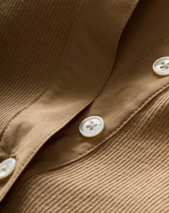 Veronica Beard Tops*Coralee Puff-Sleeve Tee in Khaki