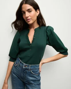 Veronica Beard Tops*Coralee Top in Pine