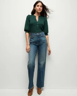 Veronica Beard Tops*Coralee Top in Pine