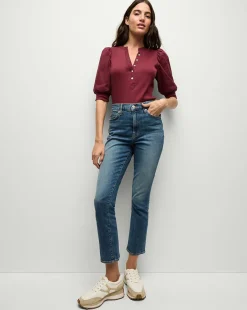 Veronica Beard Tops*Coralee Top in Wine