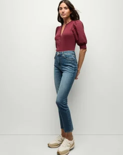 Veronica Beard Tops*Coralee Top in Wine