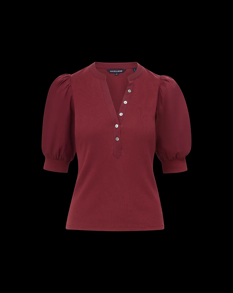 Veronica Beard Tops*Coralee Top in Wine