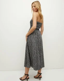 Veronica Beard Dresses*Cornelia Smocked Dress in Navy Multi NavyMulti