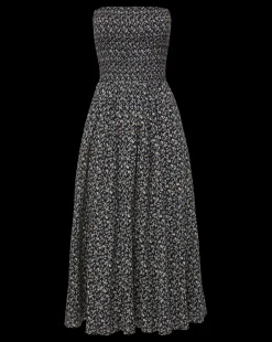 Veronica Beard Dresses*Cornelia Smocked Dress in Navy Multi NavyMulti