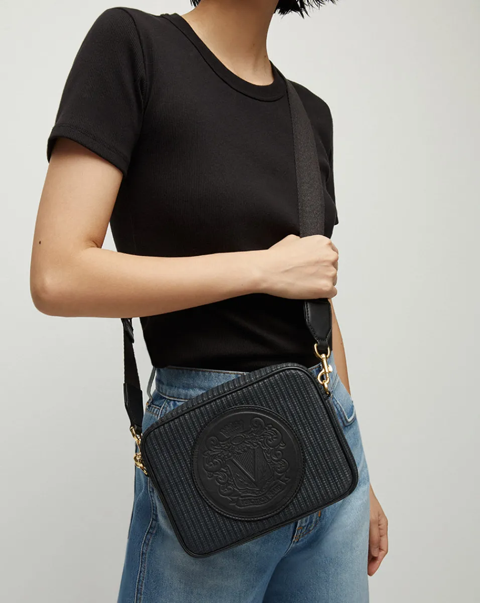 Veronica Beard Crossbody Bags*Crest Camera Bag in Black
