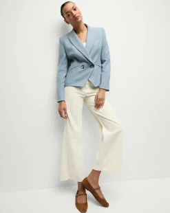 Veronica Beard Jackets & Outerwear|Matching Sets*Cropped Rickie Dickey Jacket in Heather Smoke Blue HeatherSmokeBlue