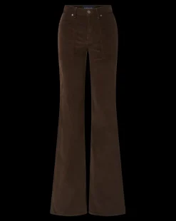 Veronica Beard Jeans|Pants*Crosbie Corduroy Wide-Leg Pant in Dark Chocolate DarkChocolate