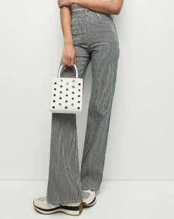 Veronica Beard Jeans*Crosbie Striped Wide-Leg Jean in Solstice Stripe SolsticeStripe