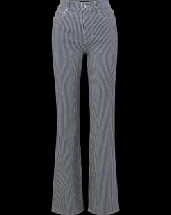 Veronica Beard Jeans*Crosbie Striped Wide-Leg Jean in Solstice Stripe SolsticeStripe