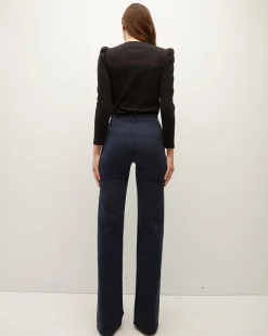 Veronica Beard Pants*Crosbie Wide-Leg Pant Navy