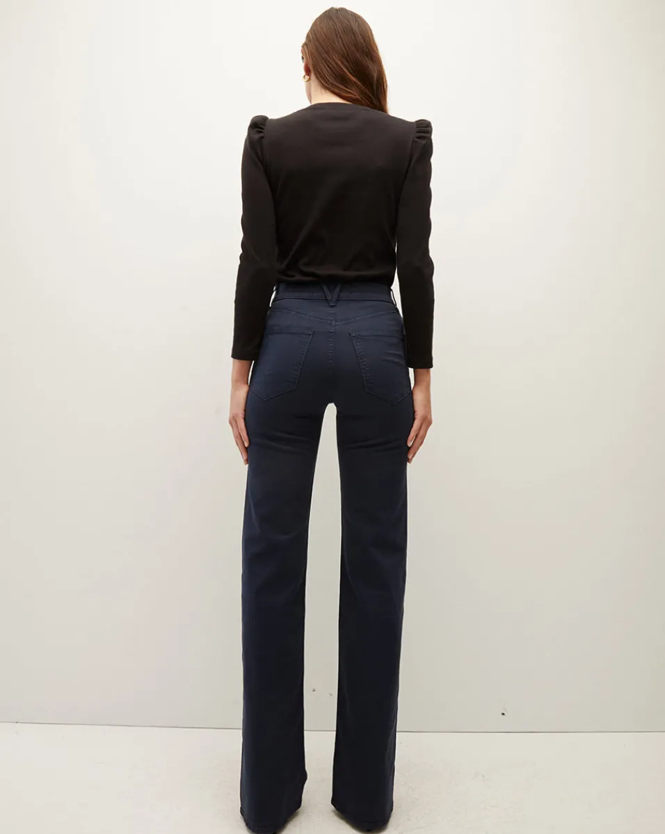 Veronica Beard Pants*Crosbie Wide-Leg Pant Navy