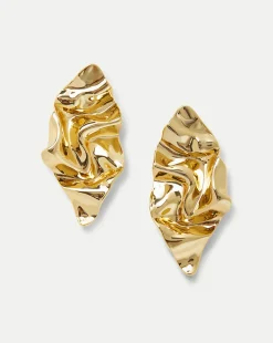 Veronica Beard Accessories|Party Dressing*Crumpled Earring in Gold