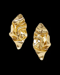 Veronica Beard Accessories|Party Dressing*Crumpled Earring in Gold