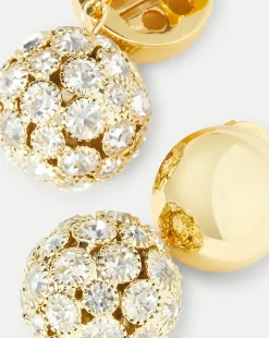Veronica Beard Accessories|The Gift Guide*Crystal Sphere Stud Earrings in Gold