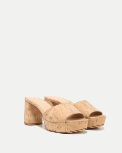 Veronica Beard Sandals*Dali Block-Heel Sandal Natural