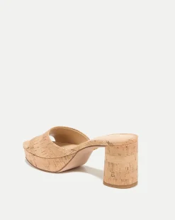 Veronica Beard Sandals*Dali Block-Heel Sandal Natural