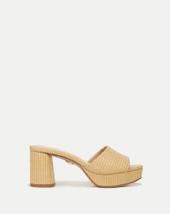 Veronica Beard Sandals*Dali Raffia Platform Heel Sandal Natural