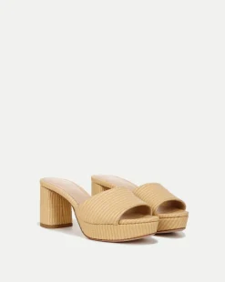 Veronica Beard Sandals*Dali Raffia Platform Heel Sandal Natural