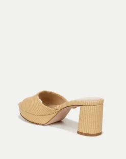 Veronica Beard Sandals*Dali Raffia Platform Heel Sandal Natural