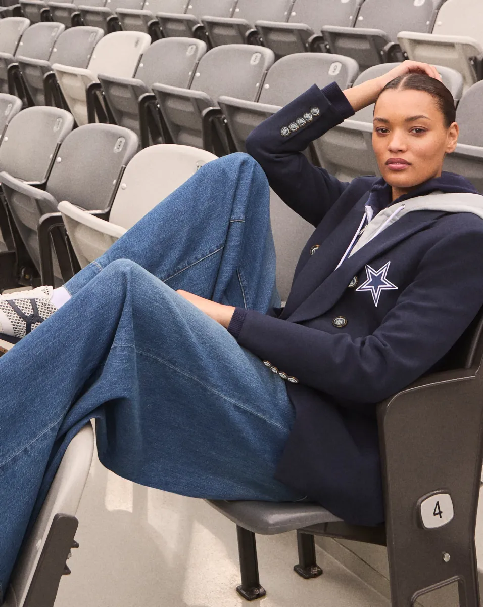 Veronica Beard Jackets & Outerwear|The Gift Guide*Dallas Cowboys Dickey Jacket in Navy/Silver DallasCowboys