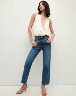 Veronica Beard Jeans|The Veronicas' Favorites*Daniela Straight Leg Jean in x Poppy Delevingne Serendipity