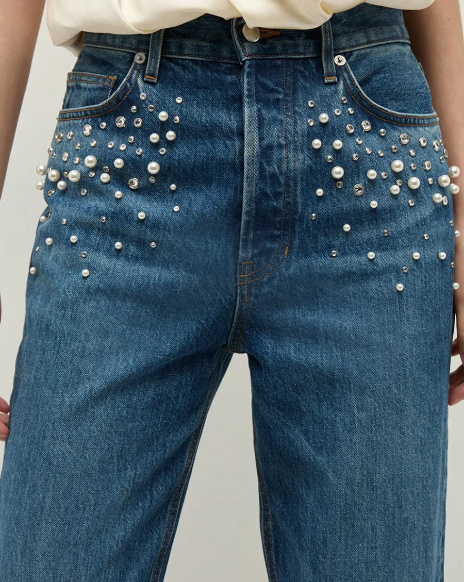 Veronica Beard Jeans|The Veronicas' Favorites*Daniela Straight Leg Jean in x Poppy Delevingne Serendipity