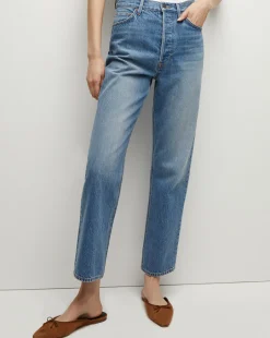 Veronica Beard Jeans*Daniela Straight-Leg Jean in Lakeshore Blush LakeshoreBlush