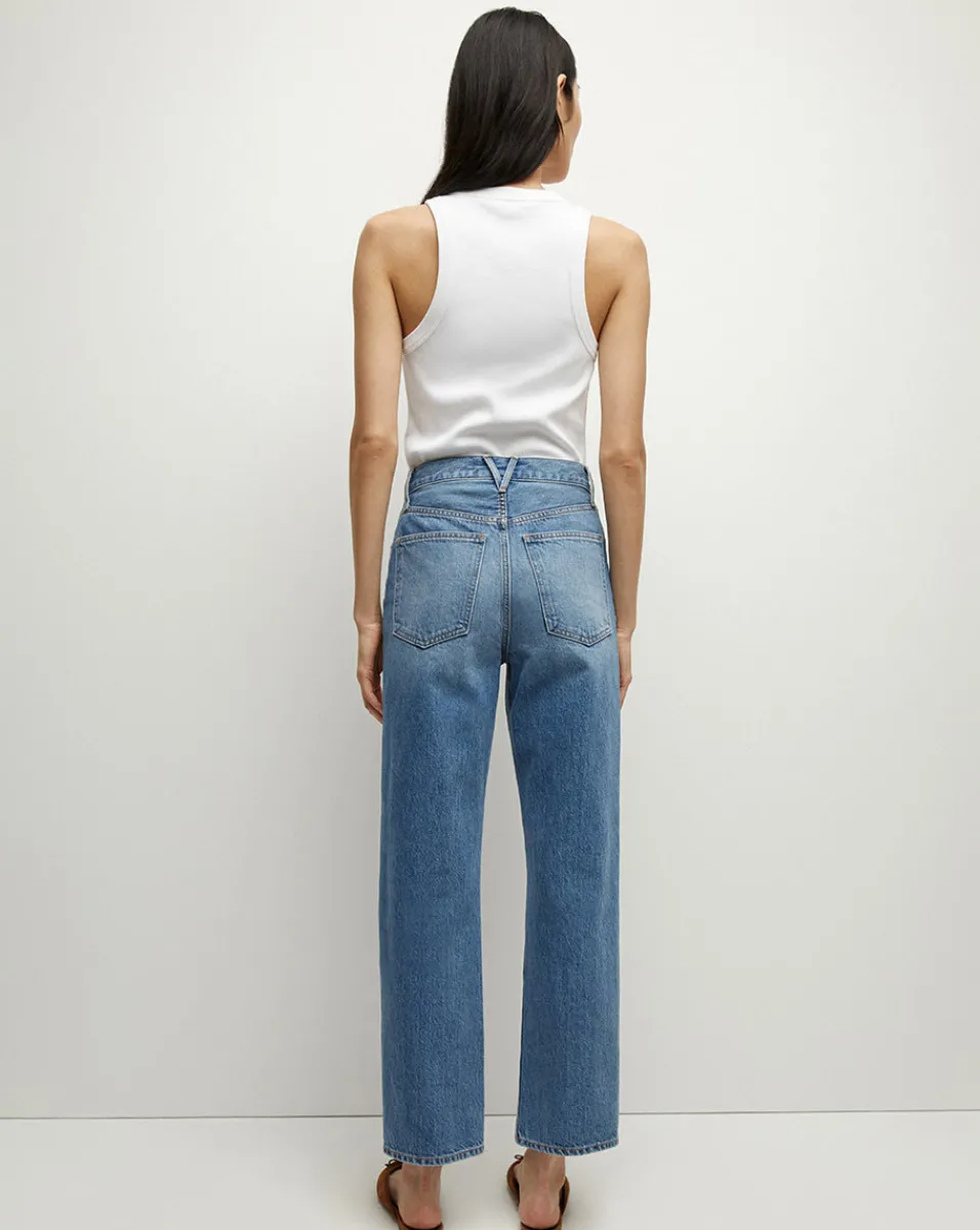 Veronica Beard Jeans*Daniela Straight-Leg Jean in Lakeshore Blush LakeshoreBlush