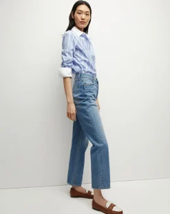 Veronica Beard Jeans*Daniela Straight-Leg Jean in Lakeshore Blush LakeshoreBlush