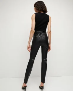 Veronica Beard Jeans|Pants*Debbie Skinny Vegan Leather Pant Black
