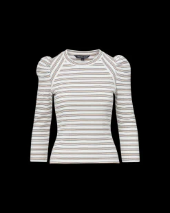 Veronica Beard Tops*Delano Top in Off-White Multi Off-WhiteMulti