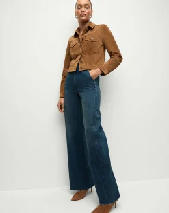Veronica Beard Jackets & Outerwear|Matching Sets*Delena Suede Jacket in Whisky