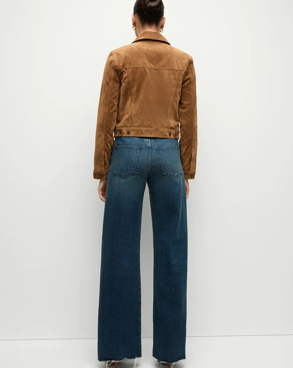 Veronica Beard Jackets & Outerwear|Matching Sets*Delena Suede Jacket in Whisky