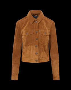 Veronica Beard Jackets & Outerwear|Matching Sets*Delena Suede Jacket in Whisky
