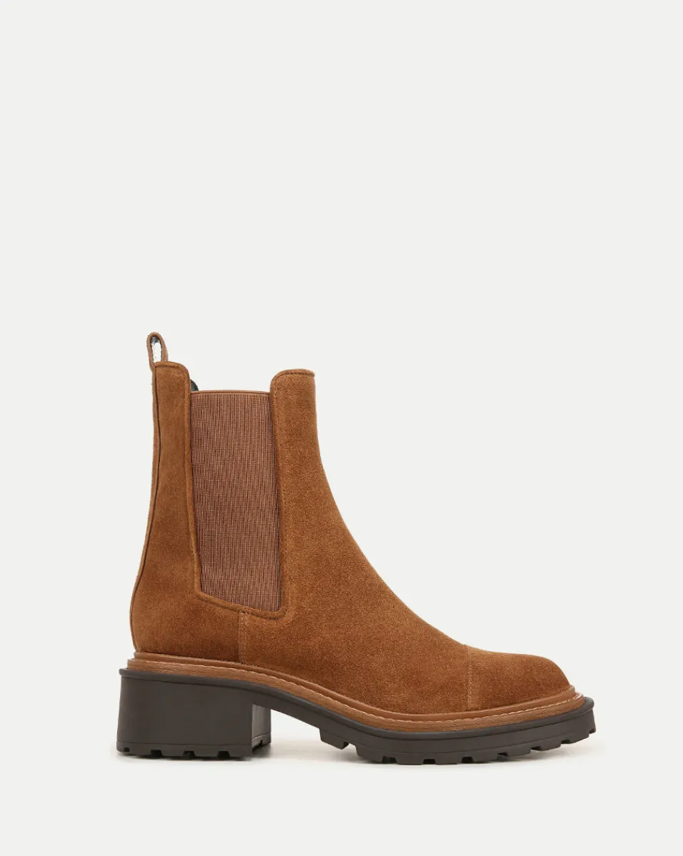 Veronica Beard Boots & Booties*Delilah Suede Bootie in Caramel