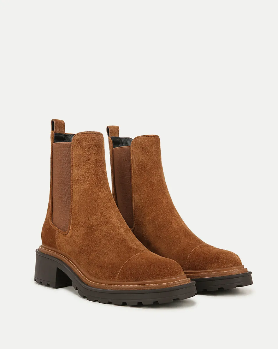 Veronica Beard Boots & Booties*Delilah Suede Bootie in Caramel