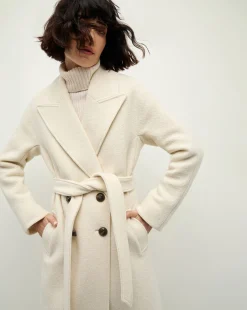 Veronica Beard Jackets & Outerwear|Party Dressing*Della Wool Dickey Coat in Ecru