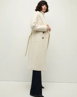 Veronica Beard Jackets & Outerwear|Party Dressing*Della Wool Dickey Coat in Ecru