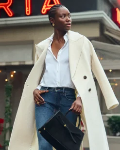 Veronica Beard Jackets & Outerwear|Party Dressing*Della Wool Dickey Coat in Ecru