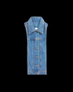 Veronica Beard Dickeys|Extended Sizes*Denim Slate Dickey Denim-Blue