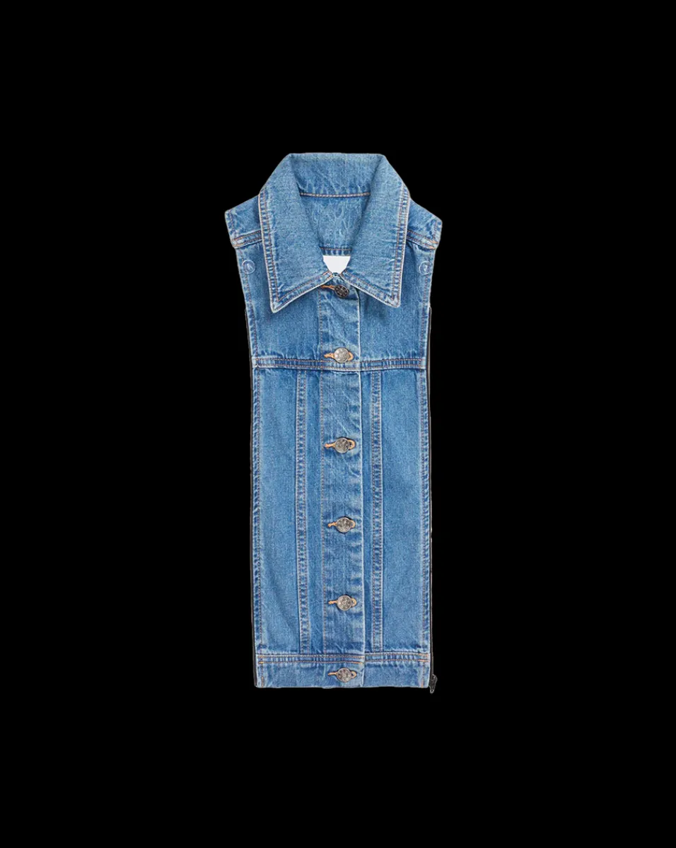 Veronica Beard Dickeys|Extended Sizes*Denim Slate Dickey Denim-Blue