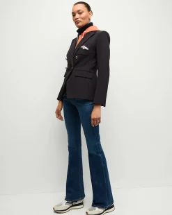 Veronica Beard Jackets & Outerwear*Denver Broncos Dickey Jacket in Navy/Gold DenverBroncos