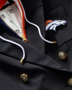 Veronica Beard Jackets & Outerwear*Denver Broncos Dickey Jacket in Navy/Gold DenverBroncos