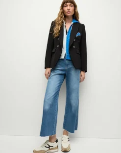 Veronica Beard Jackets & Outerwear*Detroit Lions Dickey Jacket in Black/Silver DetroitLions