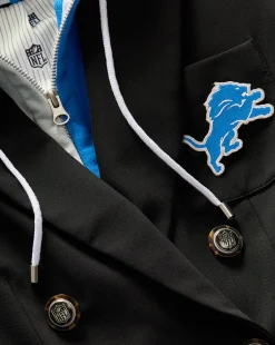 Veronica Beard Jackets & Outerwear*Detroit Lions Dickey Jacket in Black/Silver DetroitLions