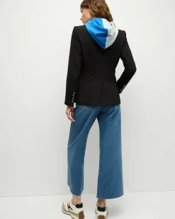Veronica Beard Jackets & Outerwear*Detroit Lions Dickey Jacket in Black/Silver DetroitLions