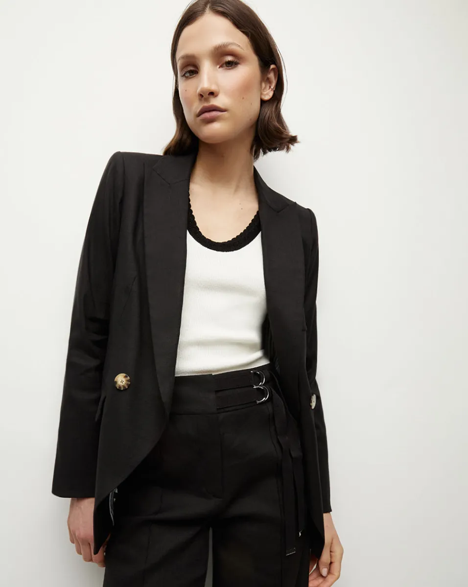 Veronica Beard Jackets & Outerwear*Didion Stretch-Linen Jacket in Black