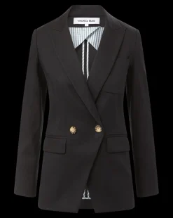Veronica Beard Jackets & Outerwear*Didion Stretch-Linen Jacket in Black