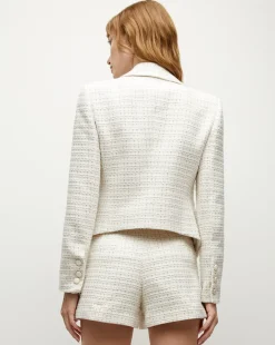 Veronica Beard Jackets & Outerwear*Diego Tweed Dickey Jacket in Ivory Multi IvoryMulti