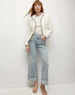 Veronica Beard Jackets & Outerwear*Diego Tweed Dickey Jacket in Ivory Multi IvoryMulti